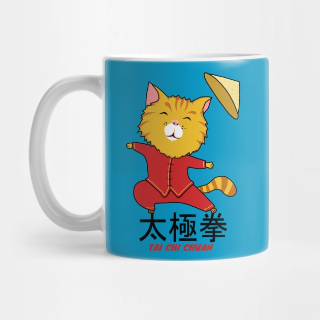 Tai Chi Chuan Cat by KewaleeTee